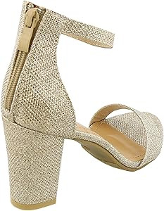 TOP Moda Hannah-1 Fashion Women's Ankle Strap High Heel Sandal Shoes | Amazon (US)