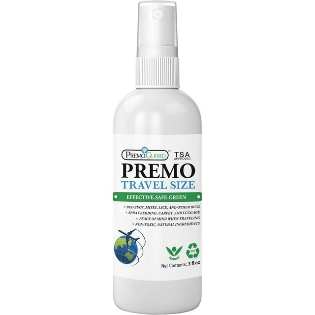 Premo Guard Travel Bed Bug & Mite Killer Spray, 3 Ounce Bottle, TSA Compliant | Walmart (US)
