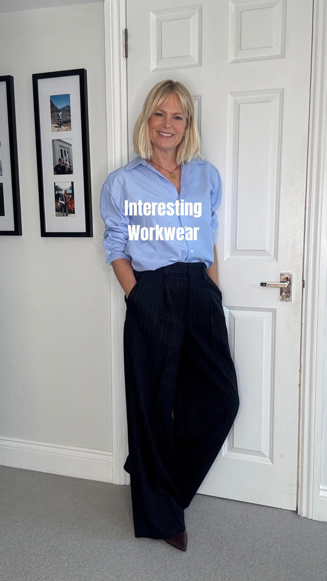 Workwear doesn’t have to be boring….

…. It’s just a case of some details to make it look more interesting and these  trousers are the perfect example of this with the pleat and pinstripe. Plus at under £30 and in 5 different leg lengths they are a real find 👌 but hurry as already selling out in several sizes 

Wearing 6 regular (as no short in stock) they are a bit long on me at 5ft 2 and I would usually wear short 

Wearing 8 in the cashmere knit 
XXS in the coat 
Small in brown cardi 

Not on LTK 
Belt @lovepinkroseuk linked on stories - own label ad
Collar @tlmedit 
Pink knit old @bricksandstitches 

Autumn outfits 
Autumn 
Workwear 
Autumn workwear 
Pinstripe Trouser 

#LTKautumn #LTKworkwear #LTKuk