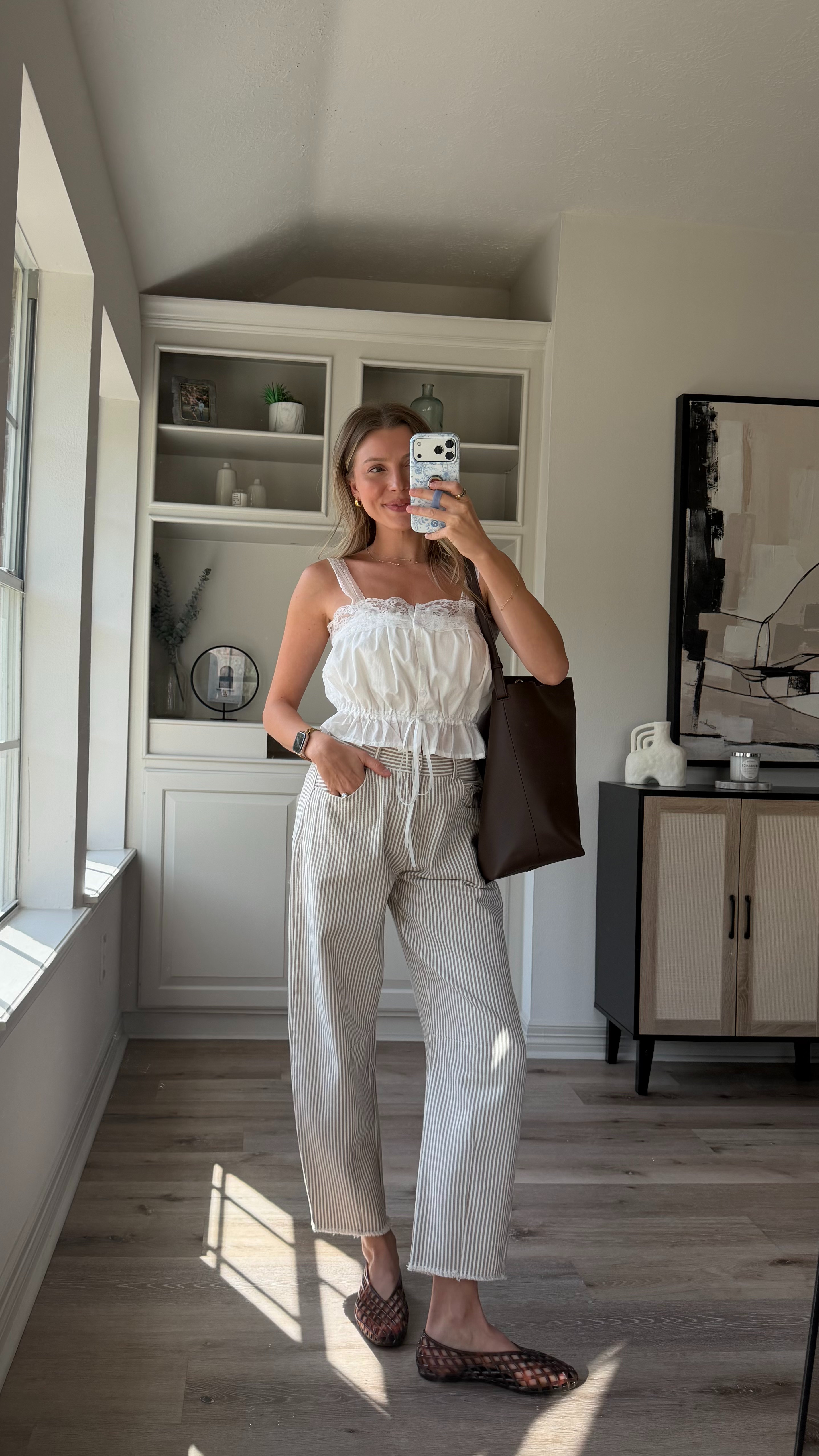 Easy fall mom outfit - S in tank, size S in jeans. The best strapless bra for breastfeeding!
 

 #LTKootd #LTKmomlife