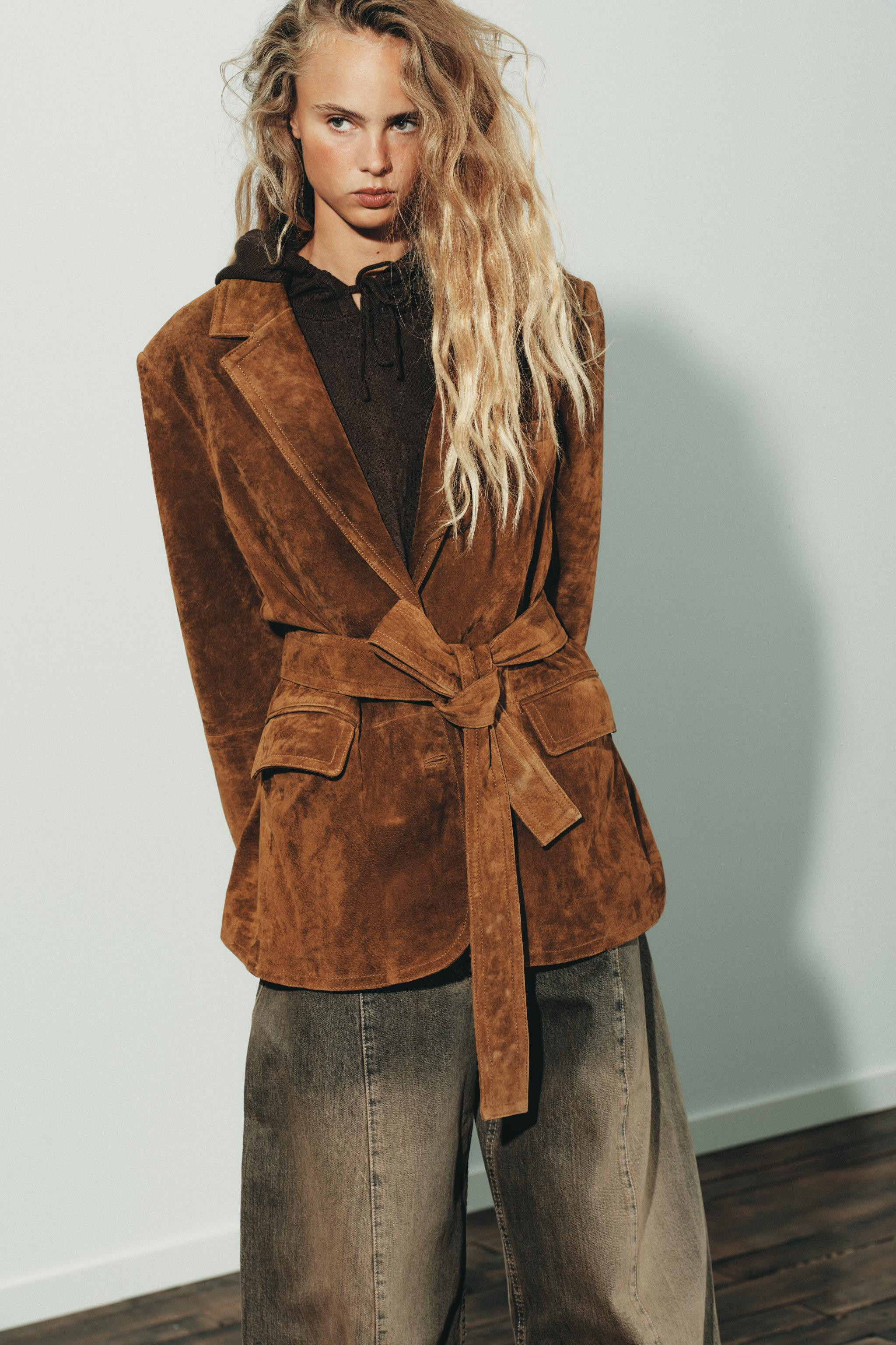 100% SUEDE LEATHER JACKET | Zara US