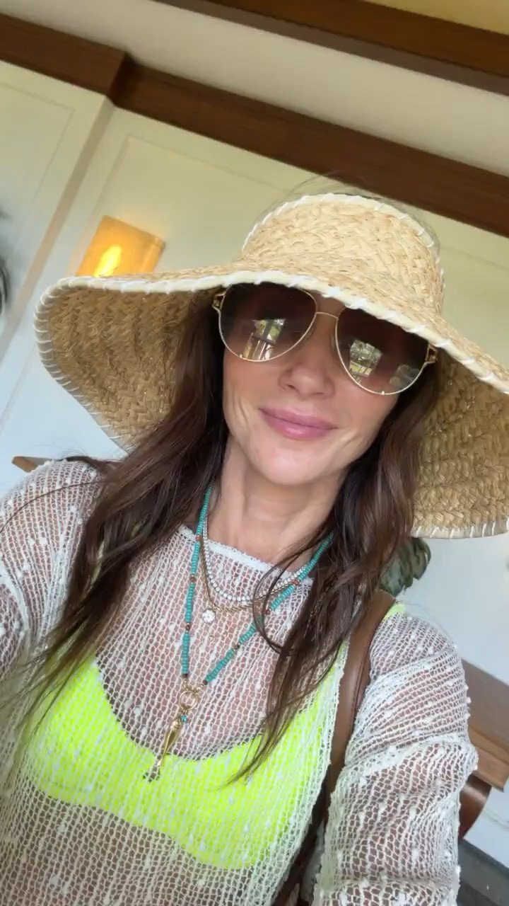 This sheer swim cover up is such a fun way to elevate a simple swimsuit. Lightweight, breezy, and perfect for throwing on over your bikini for the beach, pool, or lunch by the water.

Swim cover up, Beach cover up, Sheer cover up, Vacation outfit, Resort wear, Bikini cover up, Pool day outfit, Beach vacation, Summer style, Amazon fashion, Tropical getaway, annabrstyle

#LTKSwim #LTKSeasonal #LTKTravel