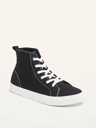 Gender-Neutral Canvas High-Top Sneakers for Kids | Old Navy (US)