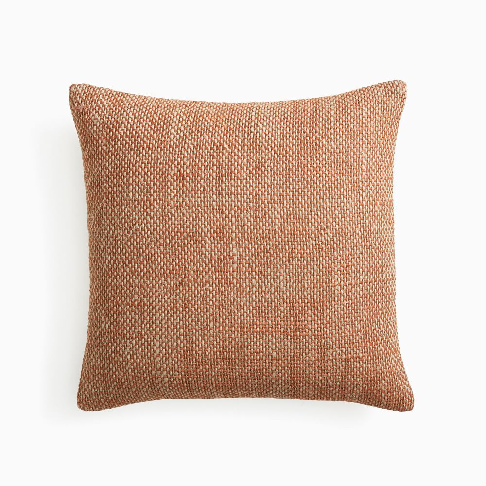 Two Tone Chunky Linen Pillow Cover | West Elm (US)