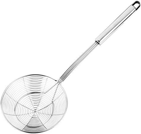 Hiware Solid Stainless Steel Spider Strainer Skimmer Ladle for Cooking and Frying, Kitchen Utensi... | Amazon (US)