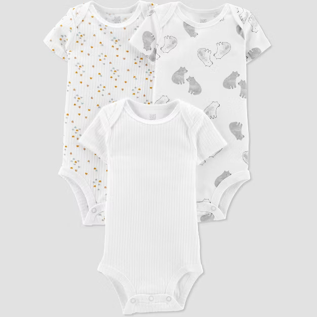 Baby 3pk Bodysuit - Just One You® made by carter's Beige | Target