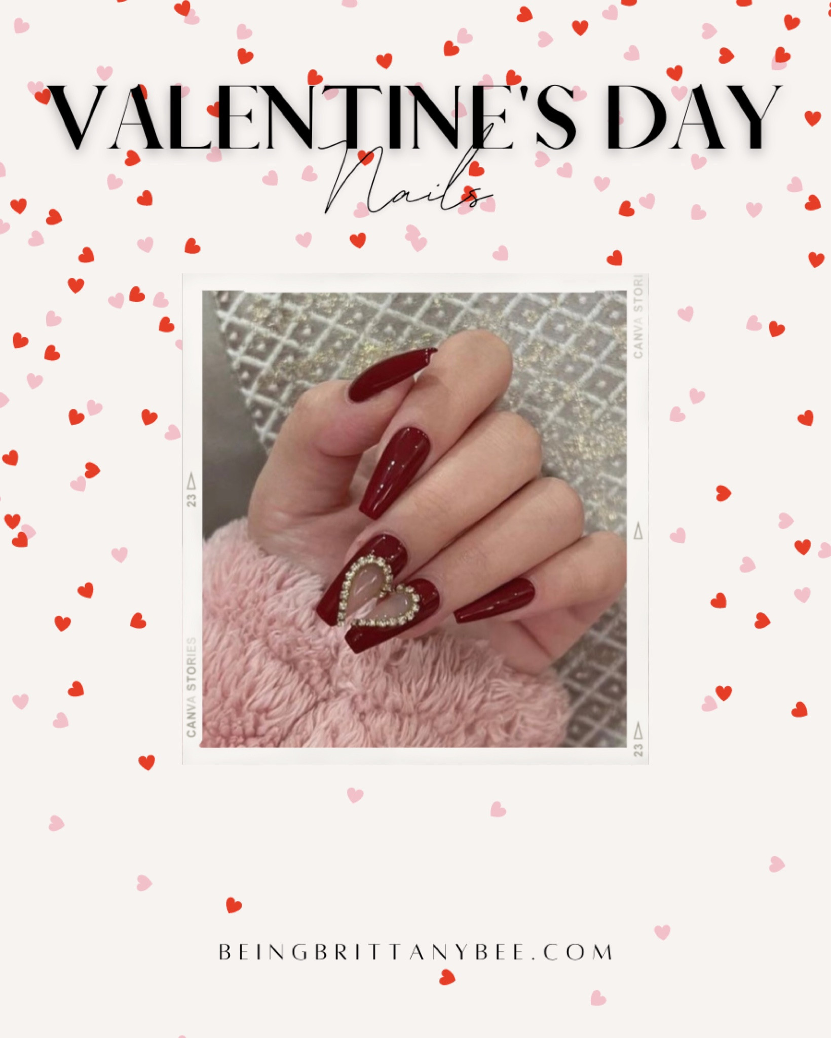 Valentine’s Day nails, press-on nails, valentines #beingbrittanybee

#LTKunder100 #LTKbeauty #LTKSeasonal