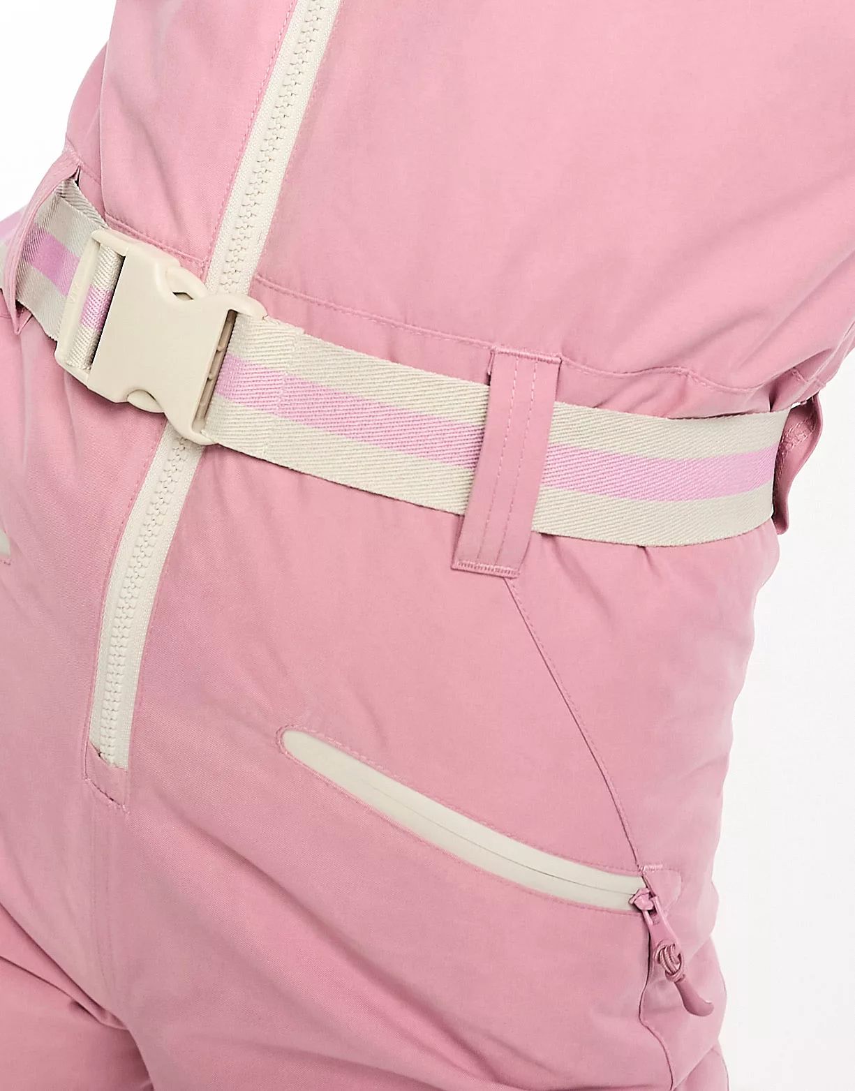 Protest Prtshowy 23 ski suit in pink and white | ASOS (Global)