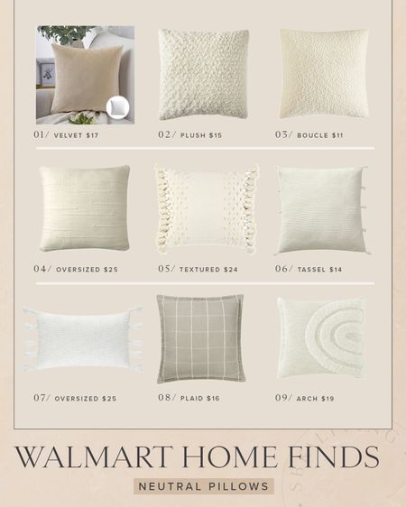 HOME \ affordable pillow finds from @Walmart! Perfect fall decor additions!

#walmartpartner #walmartfinds #IYWYK

Living room
Bedroom 
Fall decor 

#LTKfindsunder50 #LTKhome