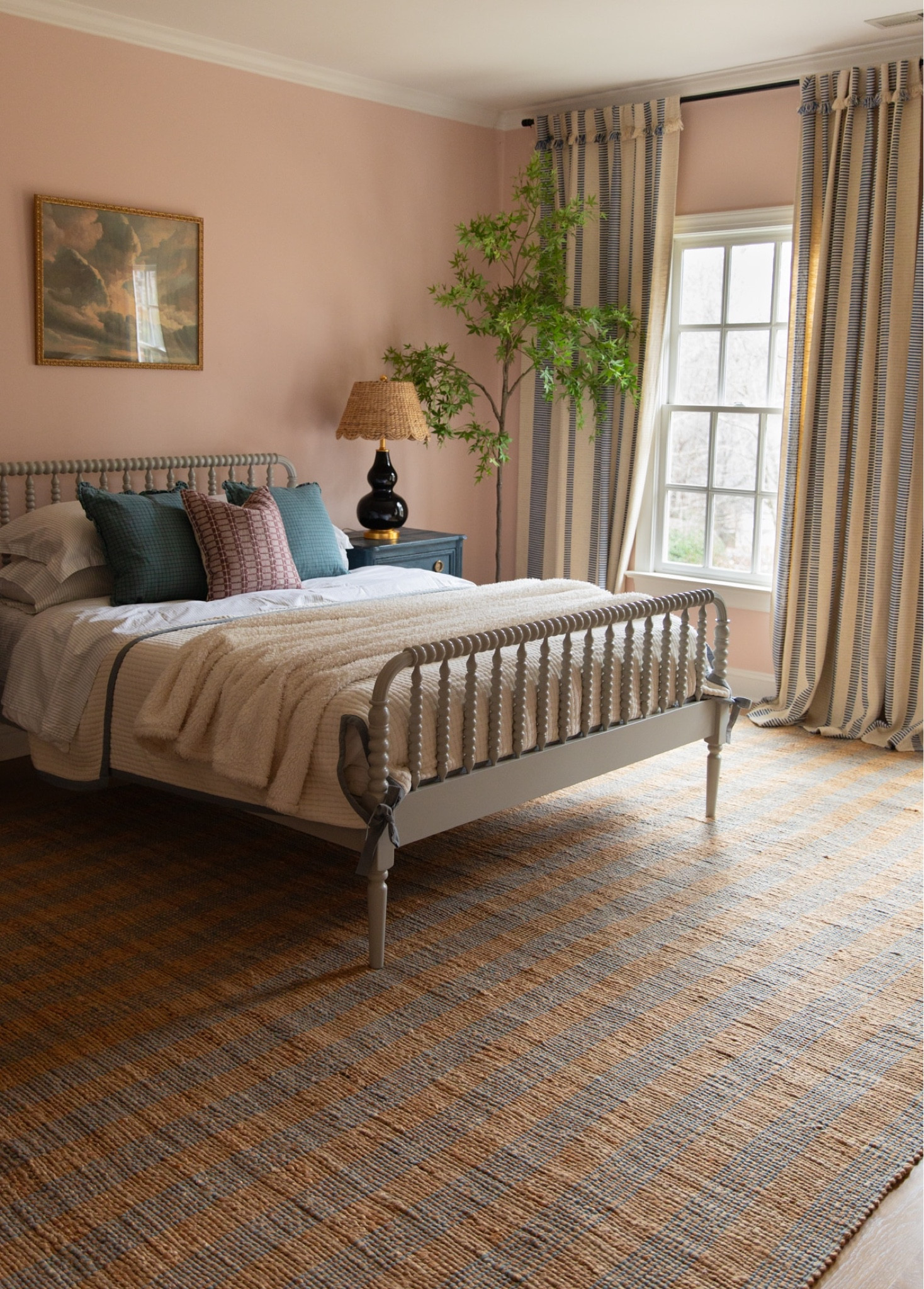Added our new CLJ x Loloi Judy Natural/Sky rug to Greta’s room 🫶🏻

Greta’s room, teenage girl, jute rug, curtains, bed, pillows, wall art, lamp, faux tree, nightstandds

#LTKstyletip #LTKhome #LTKsalealert