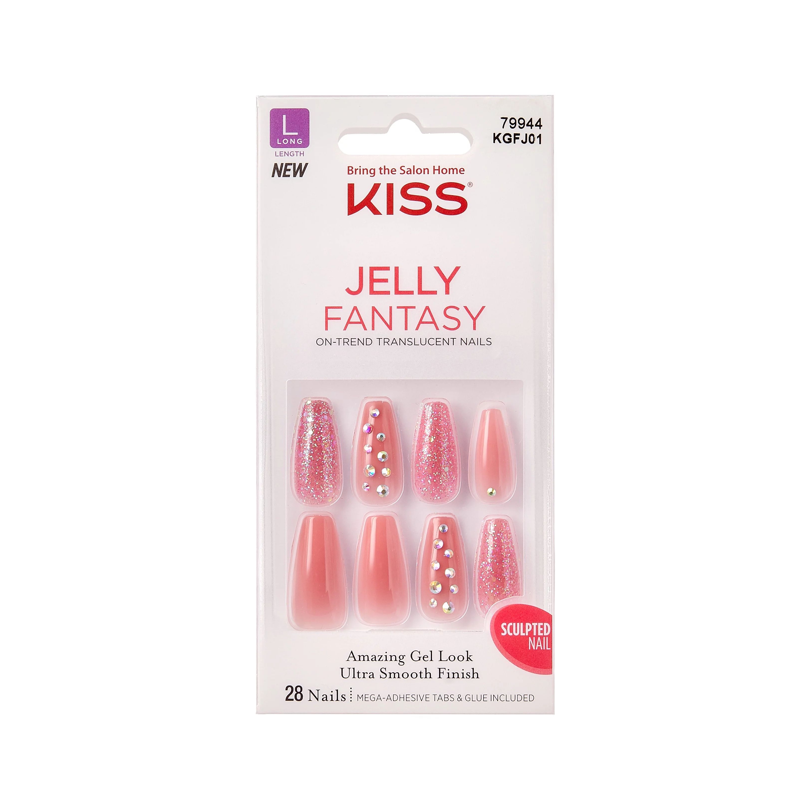 KISS Gel Fantasy Jelly Nails - Be Jelly | Walmart (US)