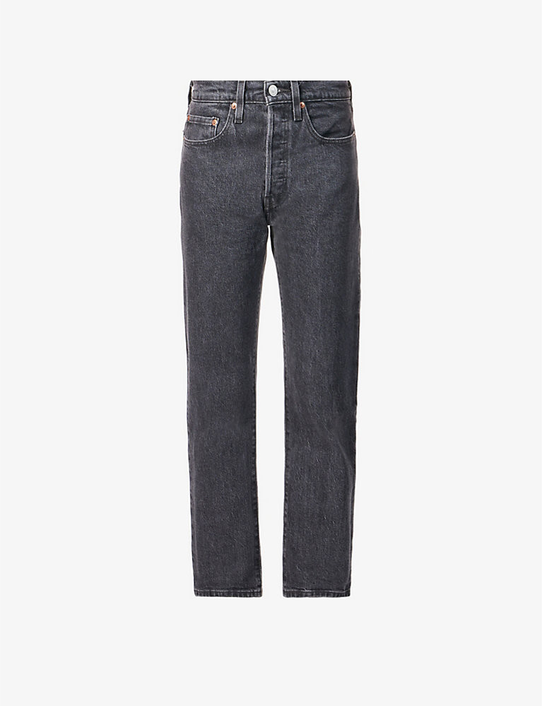 501 straight-leg high-rise stretch-denim jeans | Selfridges