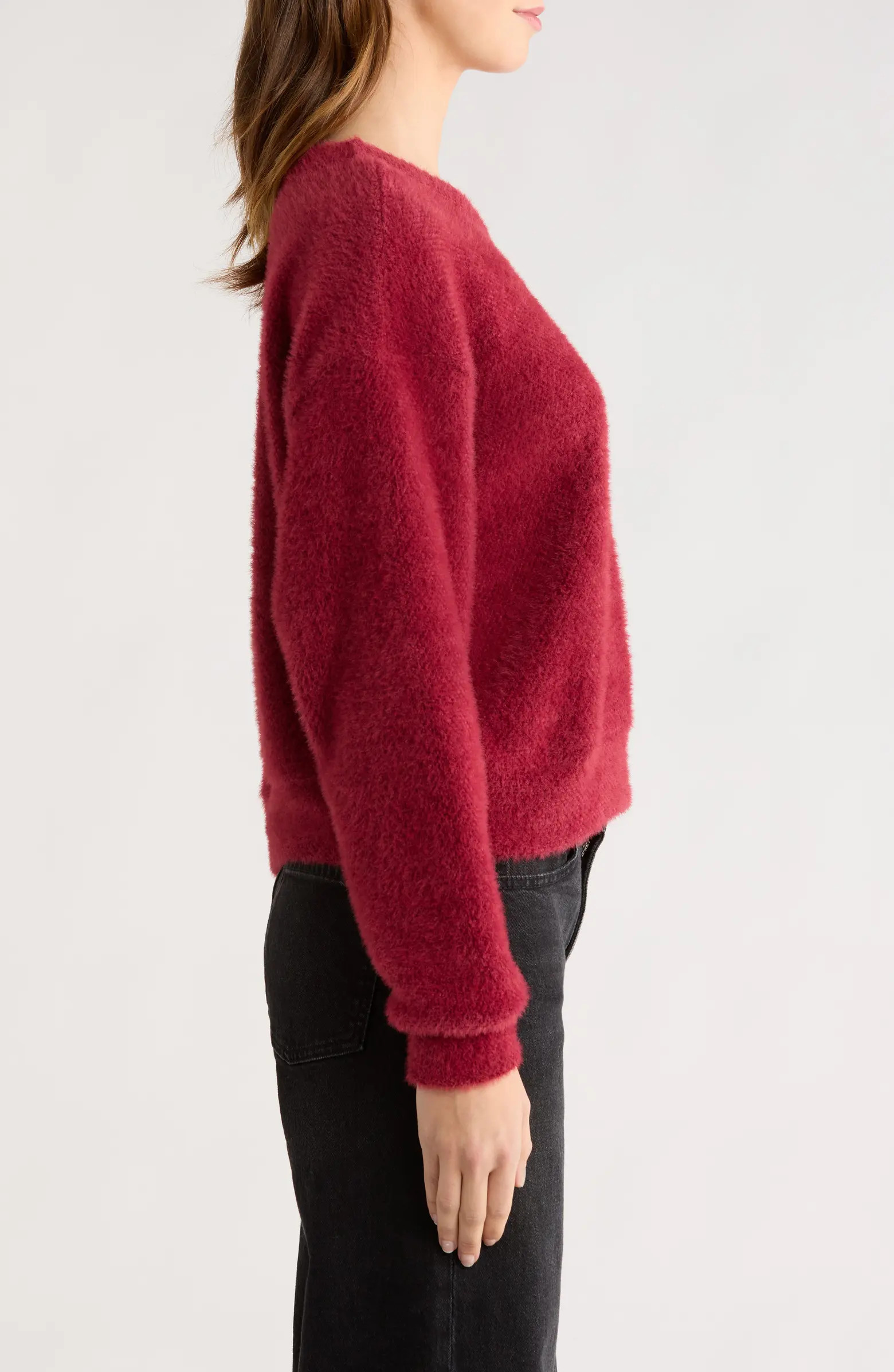 Fallon Fuzzy Crewneck Sweater | Nordstrom