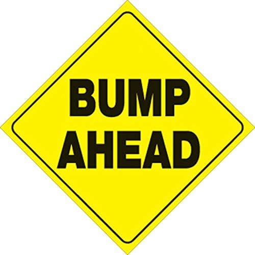 VOSS SIGNS Yellow Plastic Reflective Sign 12" Bump Ahead (1) | Amazon (US)