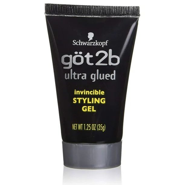 Got2b Ultra Glued Invincible Styling Hair Gel, 1.25 Oz. - Walmart.com | Walmart (US)