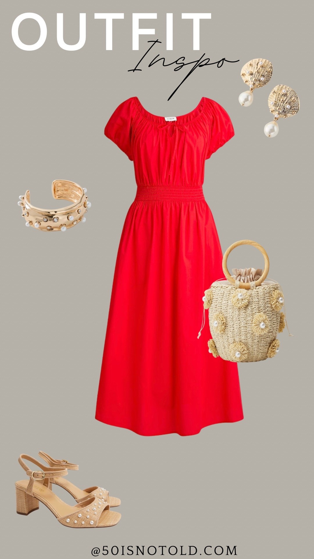 This dress is perfect for Spring and Summer! I’ve added some neutral and pearl accessories for an easy look. You could always add pops of color, sandals or sneakers! 

#LTKootd #LTKWedding #LTKOver40