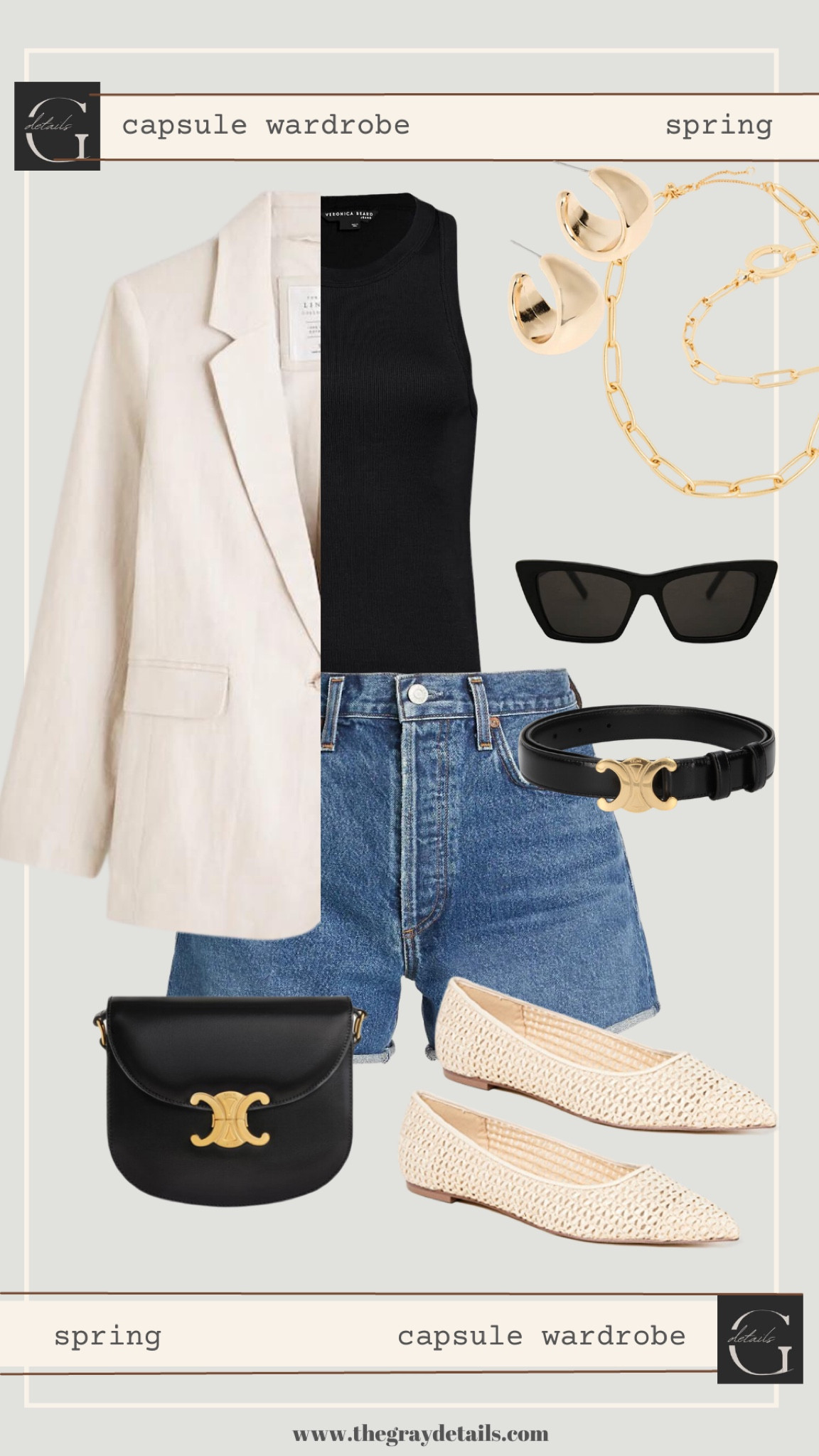 Who lives in jean shorts all summer long? Per your request, sharing 7 minimal style and classy jean short outfits from my capsule wardrobe. 

I opted for a more tailored denim short with also for it to be a bit more classy and dressy for all your mix and match outfits. SAVE for outfit inspo!

To SHOP
*Comment LINKS for outfit details sent to your DM. 
*head to the link in my profile
*follow @thegraydetails in the @shop.ltk 
*direct link 

#abercrombiestyle #minimalstyledaily #lbd

#casualoutfit  #styleinspo #outfitideas4you #eveningstyle #dailyoutfitinspo #virtualstylist #traveloutfit #effortlesslychic #neutrallook #neutralfashion #founditonamazon #workwearstyle #timelessstyle #minimalstyle #chicstyle #monochromeoutfit #chicfashion #classicfashion #springlooks #springlook #timeless #efforlesselegance #effortlesslychic #capsulewardrobeblogger #stylereels #fashionreel

Casual everyday look, Pinterest outfit, 

outfit inspo • capsule wardrobe • neutral style • casual style • spring dress • workwear • neutral style • minimal outfits

#LTKFind #LTKunder100 #LTKstyletip