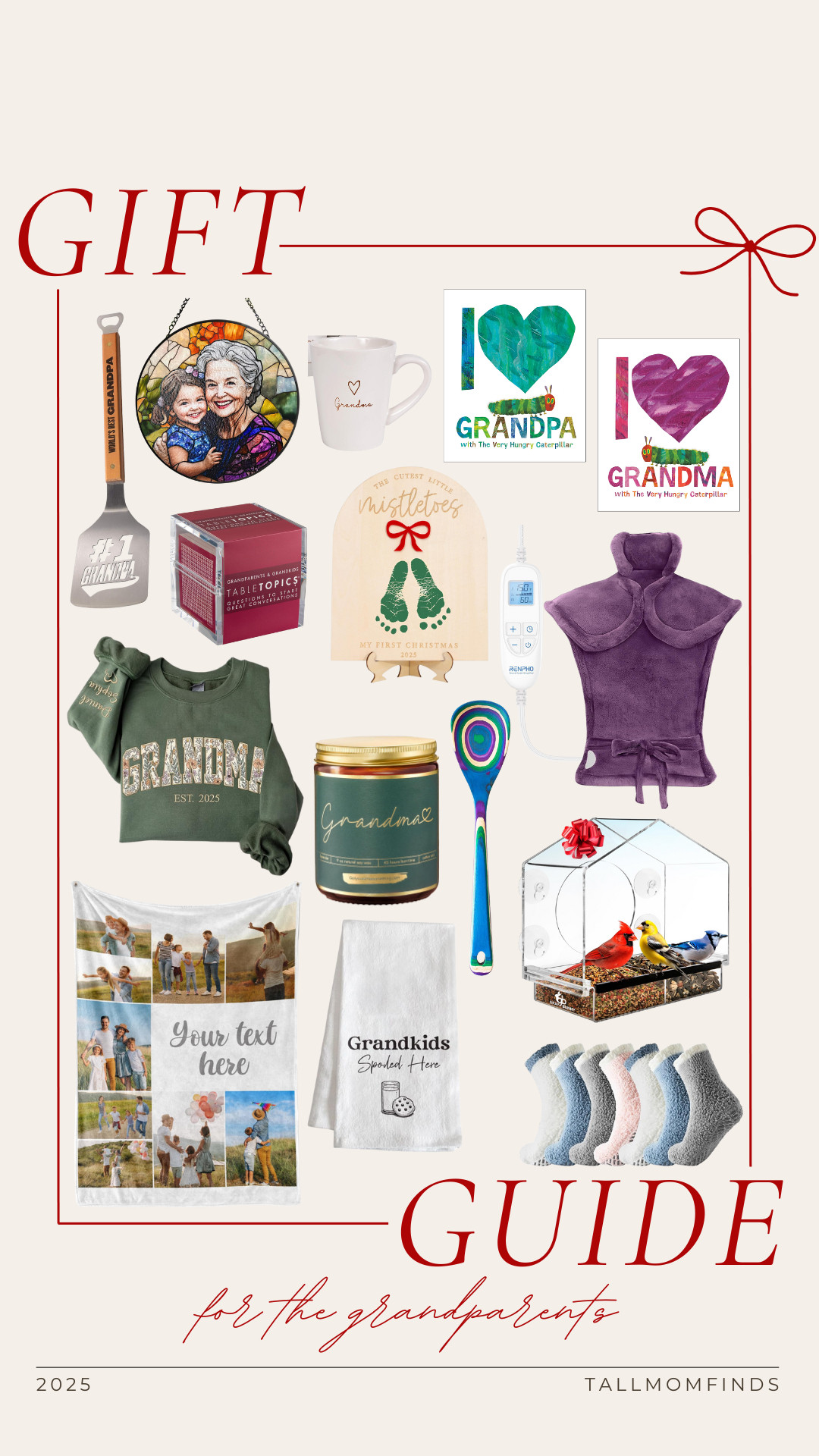 Gift Guide for the grandparents!

gift guide, gift ideas, gifts for grandparents, gifts for grandma, gifts for grandpa, gifts from grandkids 

 #LTKFamily

#LTKGiftGuide #LTKFindsUnder100