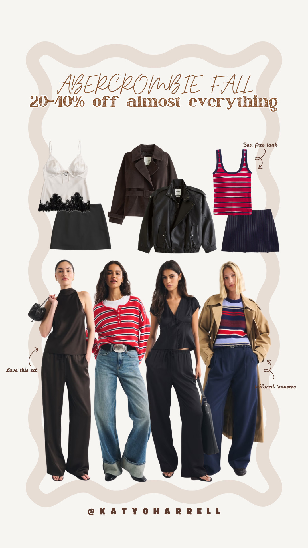 Abercrombie is 20-40% off almost everything + SUITEAF stacks 🤎

abercrombie sale, fall outfits women, date night outfits, Katy Harrell 

 #LTKootd #LTKSeasonal #LTKSaleAlert