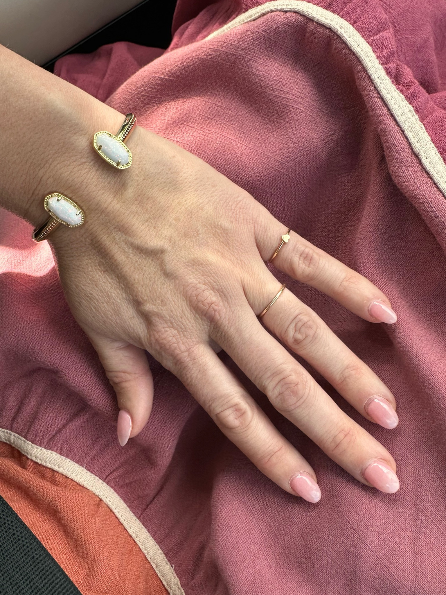 Thin plain gold band is Yearly Co. and is discontinued but their jewelry is 😍

#LTKStyleTip