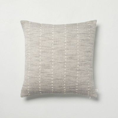 Heathered Off-Set Stripe Bed Pillow - Hearth & Hand™ with Magnolia | Target