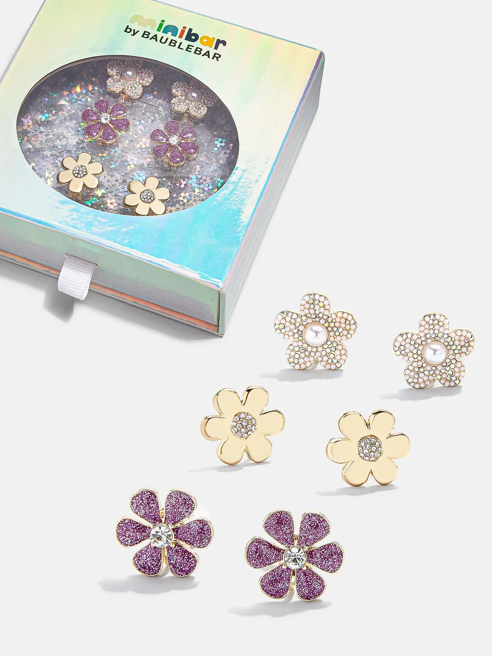 Flower Power Kids' Clip-On Earring Set | BaubleBar (US)