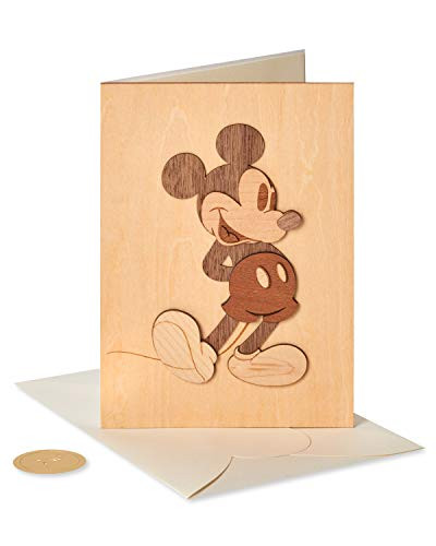 Papyrus Disney Birthday Card (Wood Mickey) | Amazon (US)