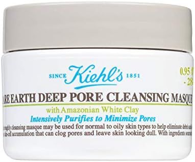 Kiehls Rare Earth Deep Pore Cleansing Amazonian White Clay Mask 0.95oz (28ml) | Amazon (US)