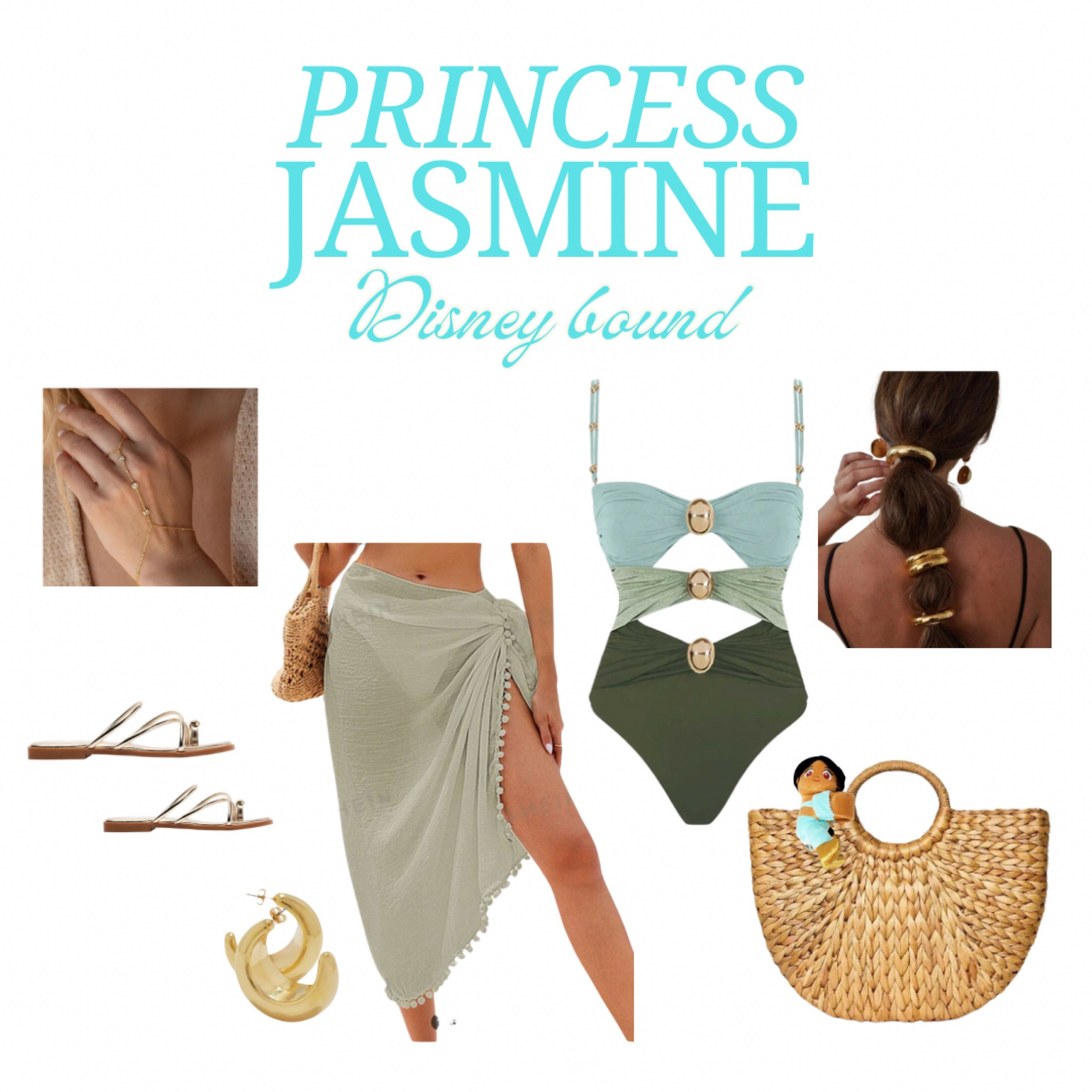 Pool day outfit for my upcoming Disney cruise inspired by my fav princess ever 🩵🐅✨👑 this Jasmine Disney bound is perfect for castaway cay or a Disney water park this summer

#LTKMidsize #LTKU #LTKStyleTip