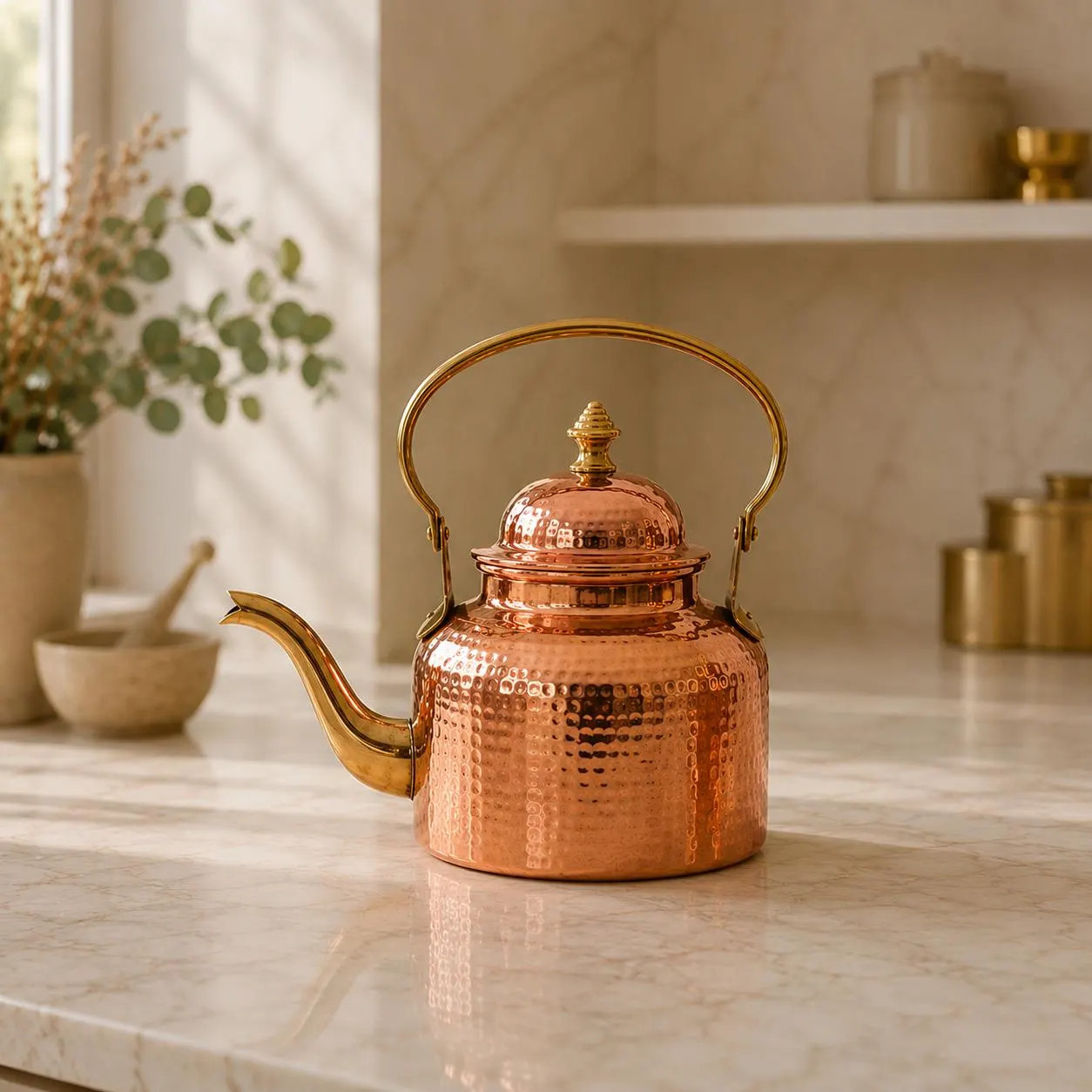Handcrafted Pure Copper Kettle, Personalized Engraved Tea Kettle, Hammered Copper Teapot, Brass Handle, Wedding Gift Decor, Gift for her | Etsy (Global)