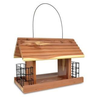 Pennington Cedar Grand Snack Shack Bird Feeder 100526802 - The Home Depot | The Home Depot