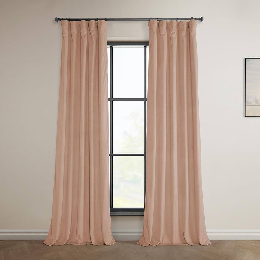 HPD Half Price Drapes Heritage Plush Velvet Curtains for Bedroom & Living Room 50 X 108, VPYC-198601 | Amazon (US)