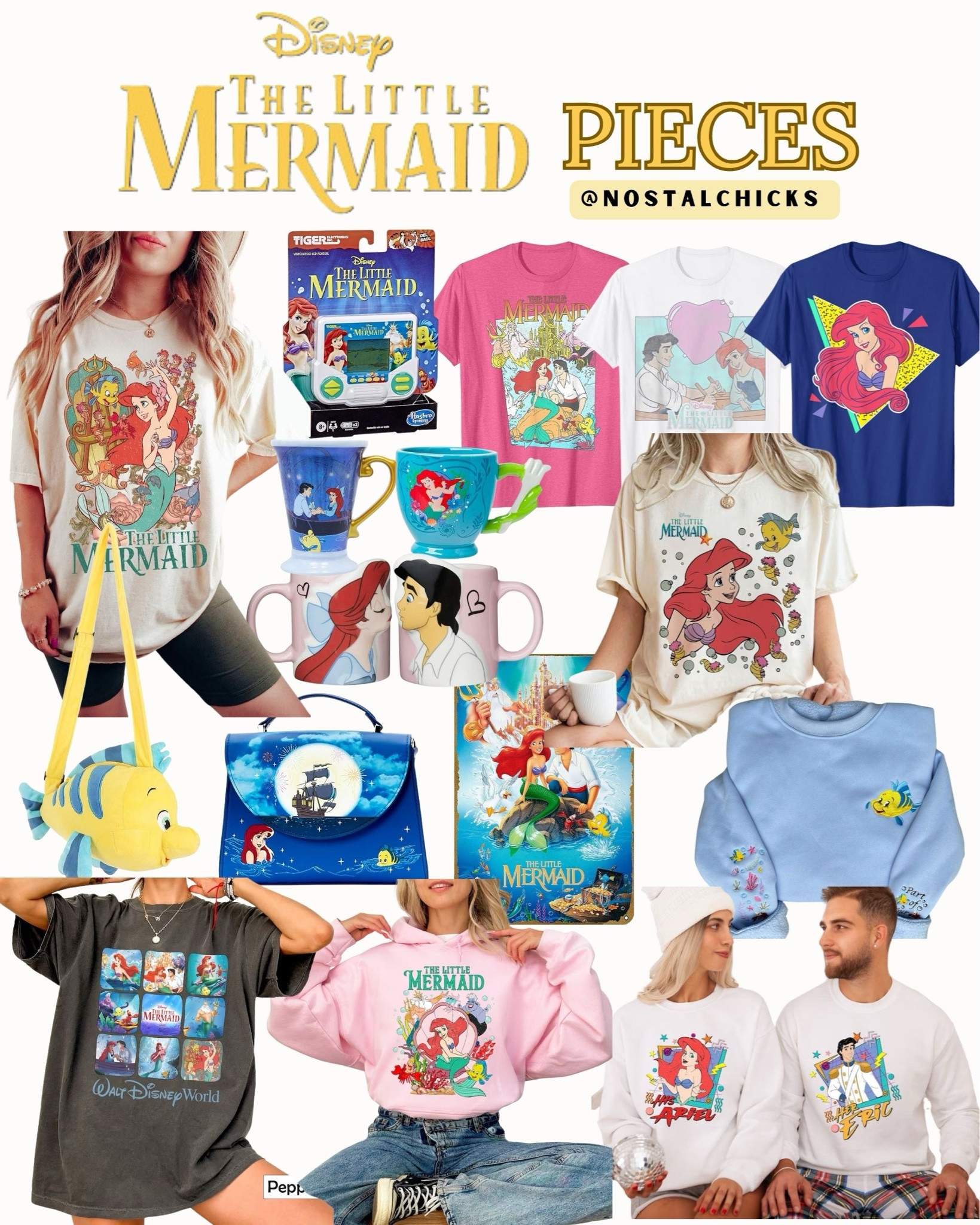 The Little Mermaid pieces 
#thelittlemermaid #littlemermaid #nostalgia #nostalgic #millennial #millennials #disneystyle