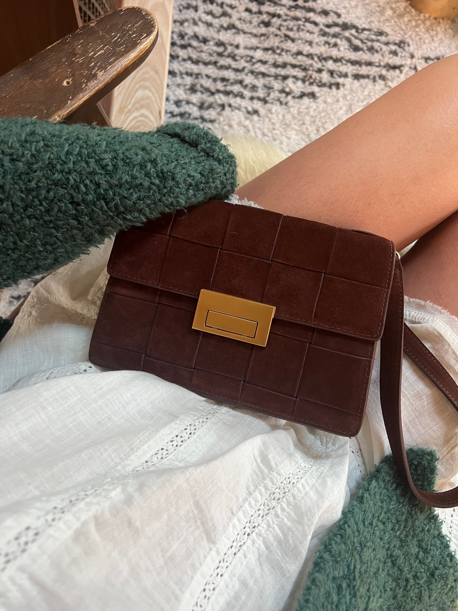 go to Fall bag 👜, brown suede 🥹