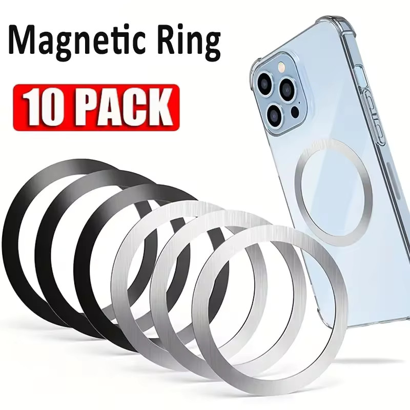 10PCS for Magsafe Magnetic Plate Ring Universal Stickers Support Wireless Charger Metal Plate She... | AliExpress (US)