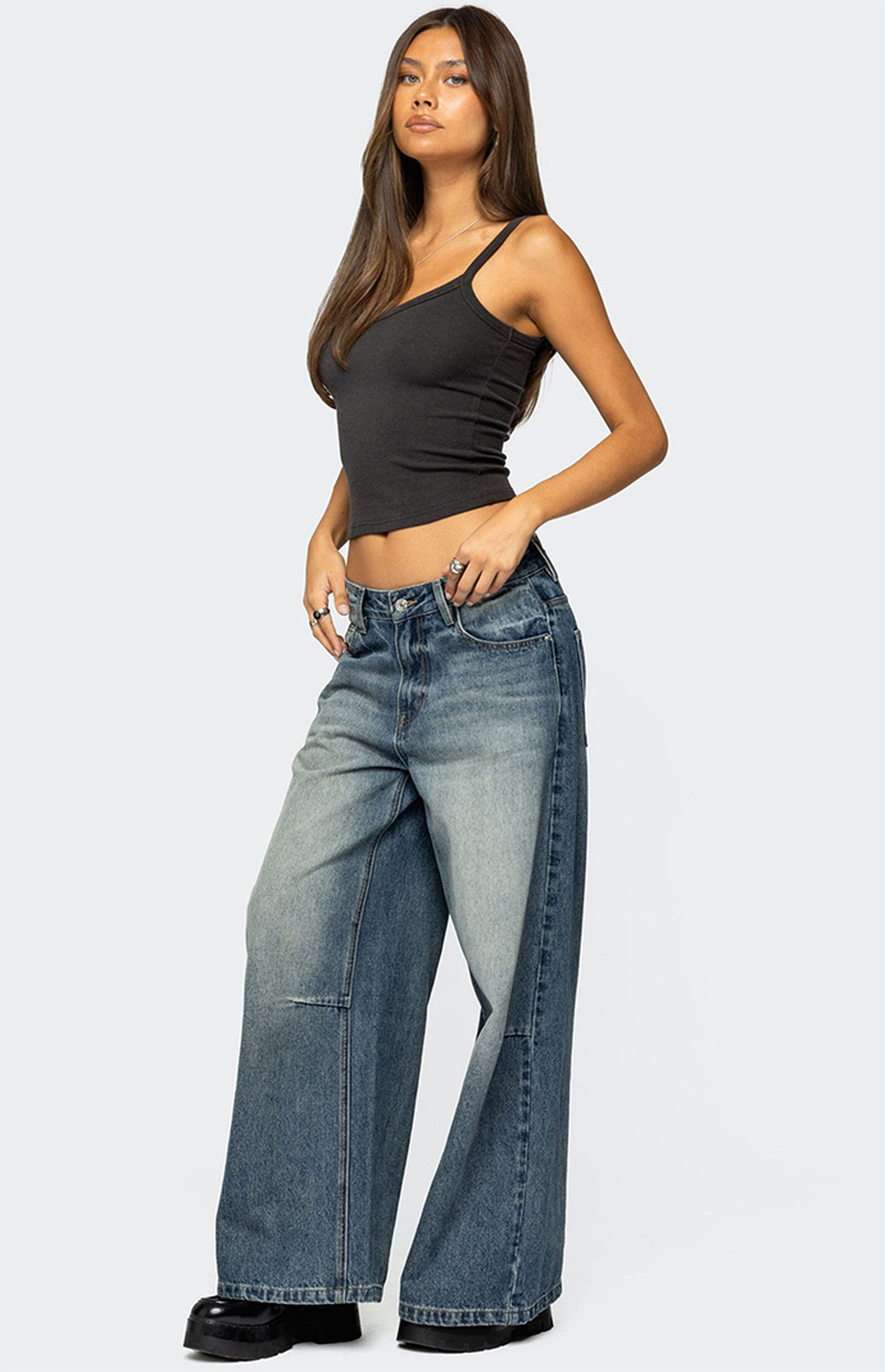 Edikted Aspyn V Neck Ribbed Tank Top | PacSun