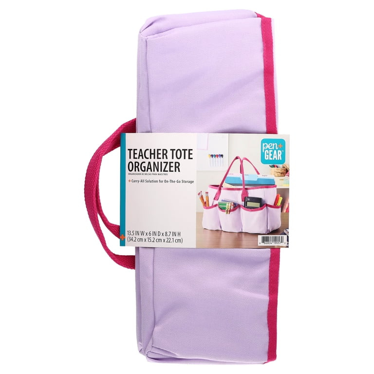 Pen+Gear Carry-All Teacher Tote Bag Organizer, Pink | Walmart (US)
