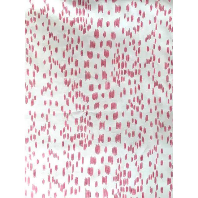 Brunschwig and Fils Les Touches Pink Fabric - 4 Yards | Chairish