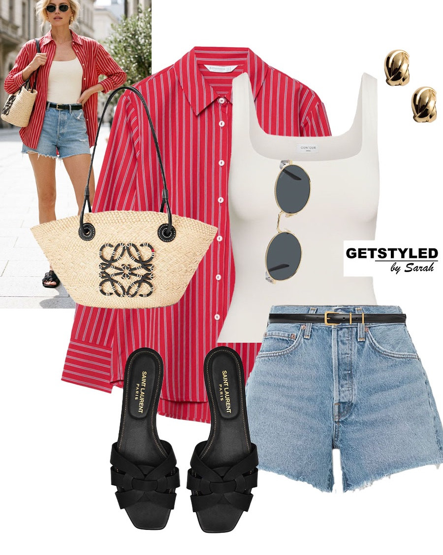 A pop of red ❤️

#sandals #shorts #shirt

#LTKsummer #LTKstyletip #LTKshoes