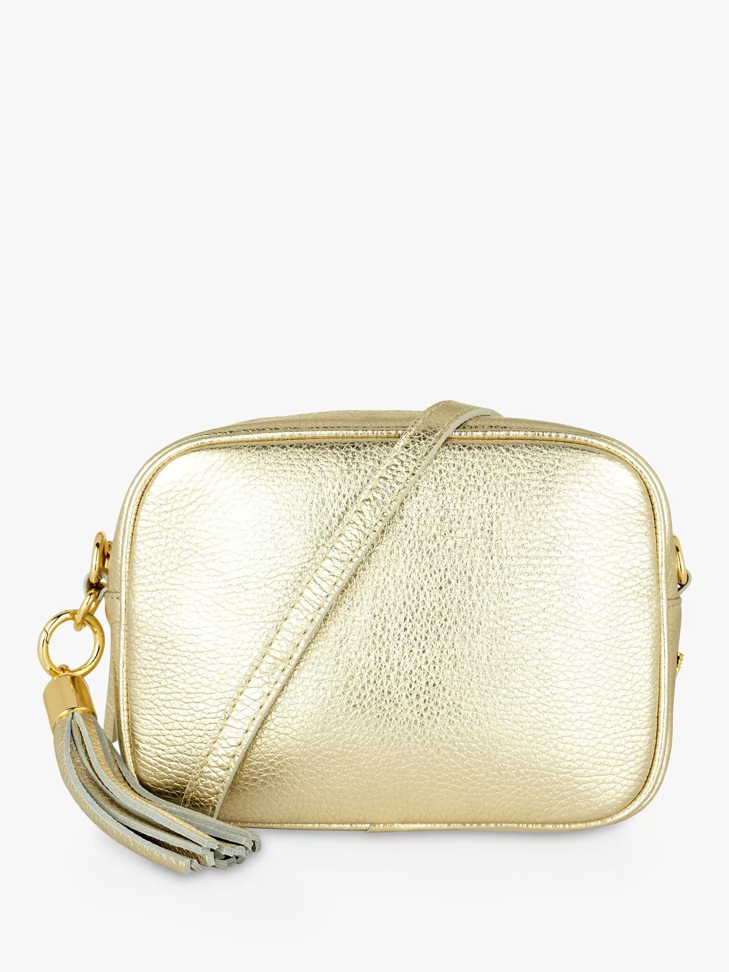 Apatchy LondonApatchy Leather Crossbody Bag, Gold | John Lewis (UK)