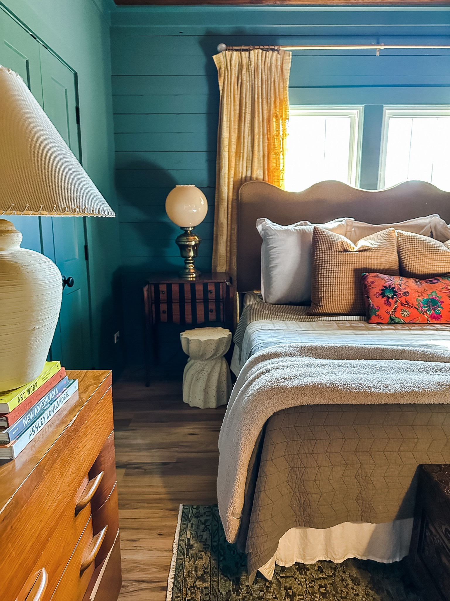 master bedroom refresh with a purple mattress, lulu and georgia headboard, etsy rug, target euro shams and quilts and amazon decorative pillows 
#LTKhome #bedroom #bedroomideas #cozybedroom #vintage #luluandgeorgia #purplemattress #amazonfinds #target #targetstyle #etsyrug #etsy 