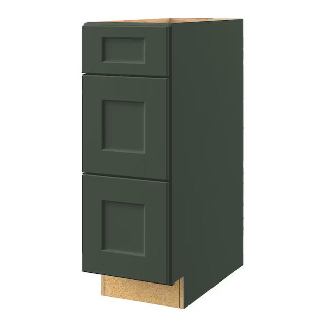 allen + roth Galway 12-in W x 34.5-in H x 24-in D Sage Drawer Base Fully Assembled Cabinet (Flat ... | Lowe's