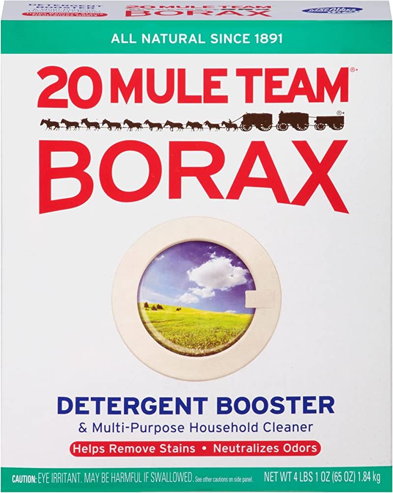Dial 20 Mule Team Borax Detergent Booster & Multi-Purpose Household Cleaner, 65 Ounce | Amazon (US)