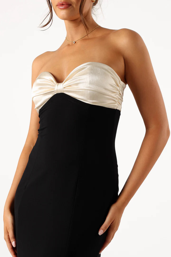 Cecilia Strapless Maxi Dress - Black | Petal & Pup (US)