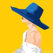 Orit FuchsOrit Fuchs: Vivid 50 - Giclee print on canvas female figure painting. 40/40”2020