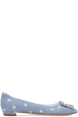 Blue Hangisiflat Ballerina Flats | SSENSE