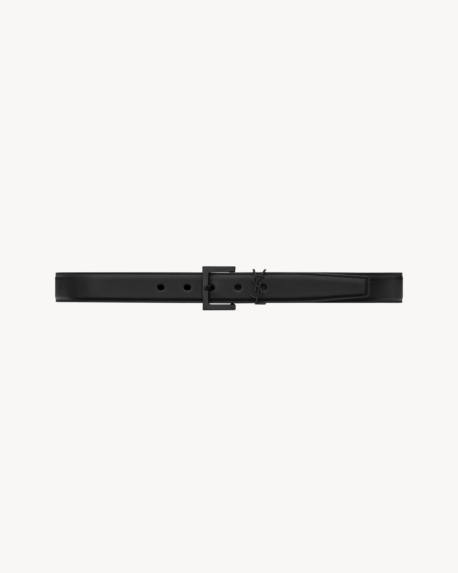 BELT WITH ADJUSTABLE SQUARE BUCKLE FEATURING AN WITH THE CASSANDRE LOOP. | Saint Laurent Inc. (Global)