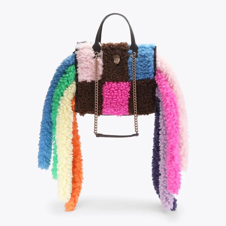 HOXTON SHOPPER FRINGES Faux Fur Fringe Bag by Kurt Geiger London | Kurt Geiger US