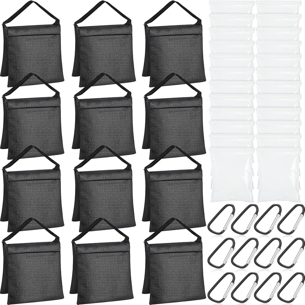 12 Packs Photography Weight Bags Photo Studio Filled Weight Bag Empty Heavy Sandbag Set for Photo... | Amazon (US)