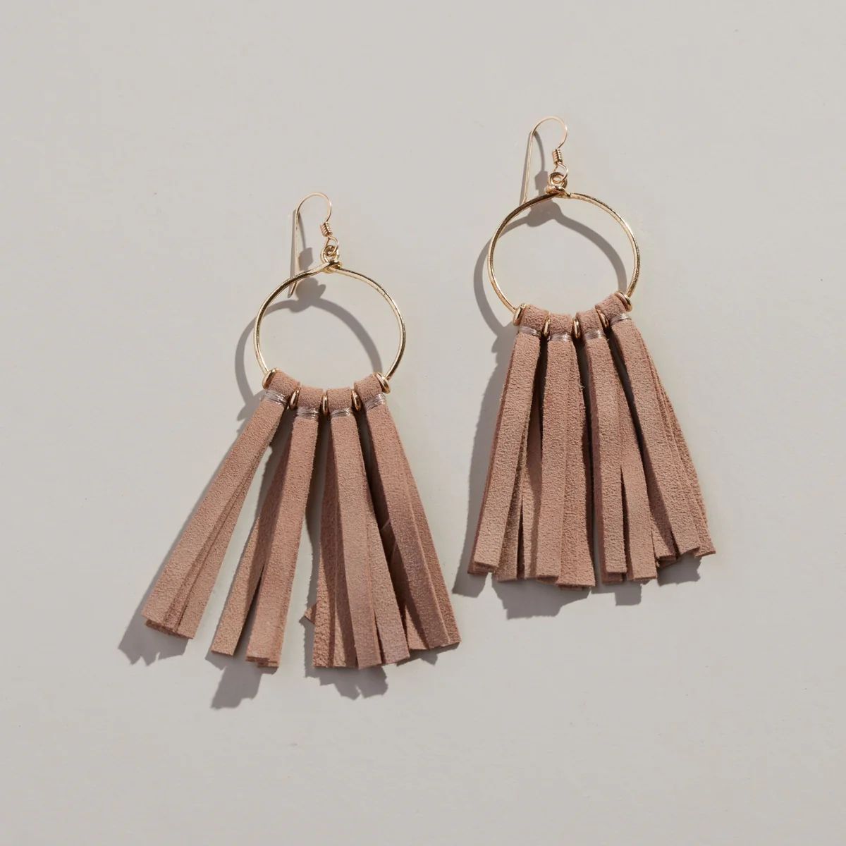 Ravenna Tassel Hoop Earrings | Nickel and Suede